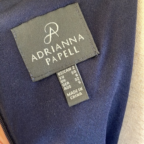 Adrianna Papell lace navy dress - Picture 9 of 16